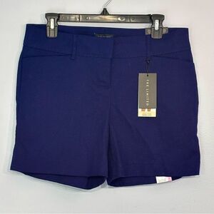The Limited | Women’s Navy Blue Waffle Textured Tailored Casual Shorts Size 6